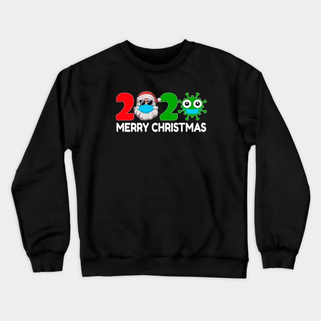 Quarantine Merry Christmas 2020 Perfect Pajamas Family Gifts Crewneck Sweatshirt by Printofi.com